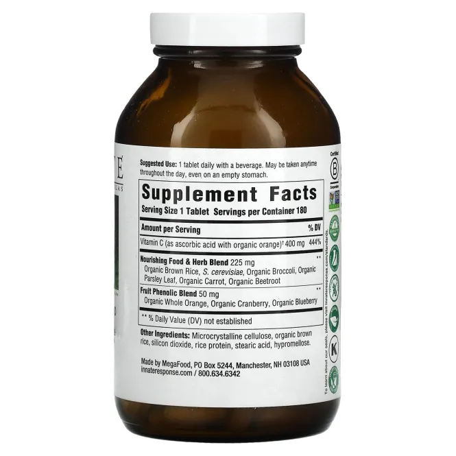 Innate Response Formulas, Витамин C-400, 180 таблеток