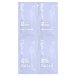 Lee Stafford, Bleach Blondes, Cool Shot, отбеливающий, 4 пакетика, 15 мл (0,5 жидк. унции)