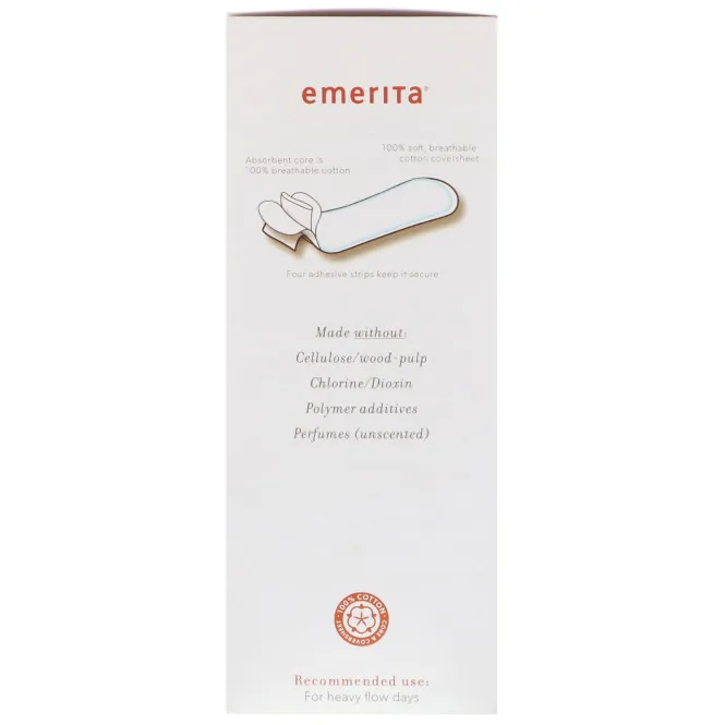 Emerita, Контурные прокладки из натурального хлопка, 16 шт.