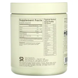 Sports Research, пептиды коллагена, гидролизованный коллаген типов I и III, зеленый чай матча, 288 г (10,16 унции)