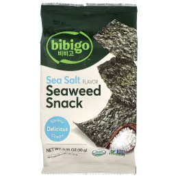 Bibigo, Seaweed Snack, морская соль, 10 г (0,35 унции)