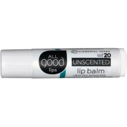 All Good Products, All Good Lips, бальзам для губ, SPF 20, без ароматических отдушек, 4.25 г