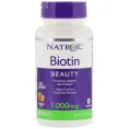 Natrol, Biotin, Fast Dissolve, Strawberry Flavor, 1000 mcg, 90 Tablets
