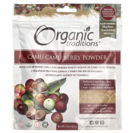 Organic Traditions, Ягоды каму-каму, 100 г (3,5 унции)