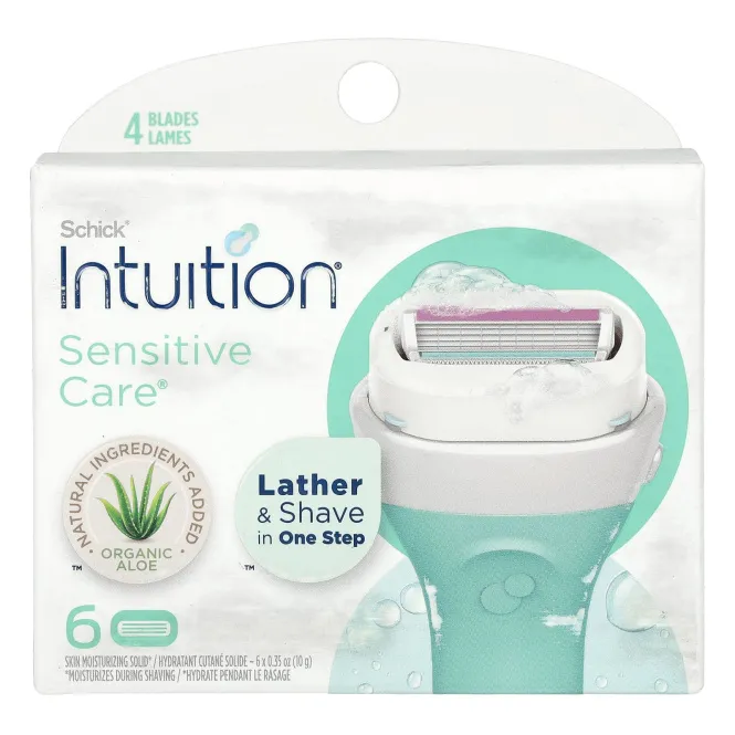 Schick, Intuition, Sensitive Care, сменные картриджи, 6 картриджей
