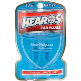 Hearos, Ear Plugs, Multi-Purpose Series , 2 Pair + Free Case