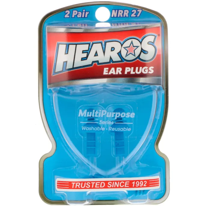 Hearos, Ear Plugs, Multi-Purpose Series , 2 Pair + Free Case