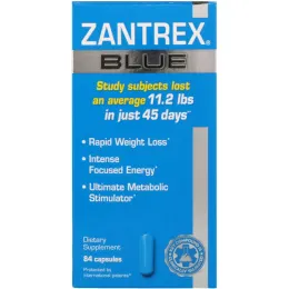 Zantrex, Zantrex Blue, быстрая потеря веса, 84 капсулы