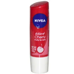 Nivea, Вишневый поцелуй, фруктовая гигиеническая помада, 0.17 унций (4.8 г)