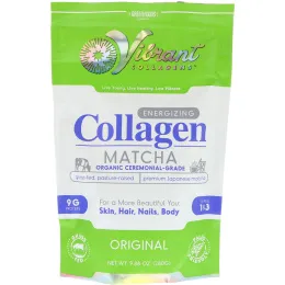 Green Foods Corporation, Потрясающие коллагены, заряжающий энергией коллаген маття, оригинальный, 288 г