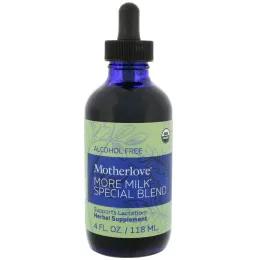 Motherlove, More Milk Special Blend, Alcohol Free, 4 fl oz (118 ml)