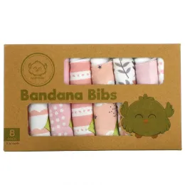 KeaBabies, Bandana Bibs, Sweet Charm, 0-36 Months, 8 Pack