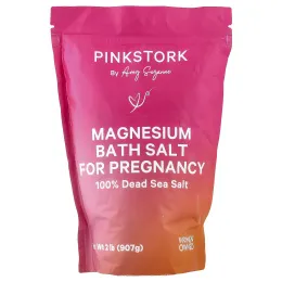Pink Stork, магниевая соль для ванн для беременных, 907 г (2 фунта)