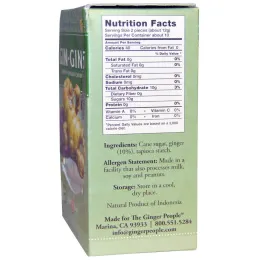 The Ginger People, Gin · Gins, жевательная имбирная конфета, 4,5 унции (128 г)