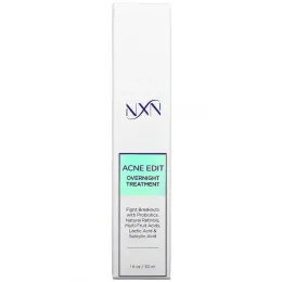 NXN, Nurture by Nature, Acne Edit, ночное средство против акне, 30 мл (1 жидк. унция)