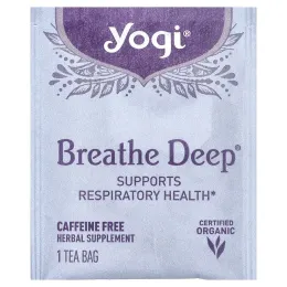 Yogi Tea, Breathe Deep®, без кофеина, 16 чайных пакетиков, 32 г (1,12 унции)