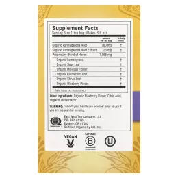 Yogi Tea, Stress Relief, голубика и шалфей, без кофеина, 16 чайных пакетиков, 32 г (1,12 унции)