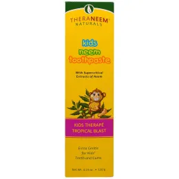 Organix South, TheraNeem Naturals, Kids Therapé, Kids Neem Toothpaste, Tropical Blast, 4.23 oz (120 g)