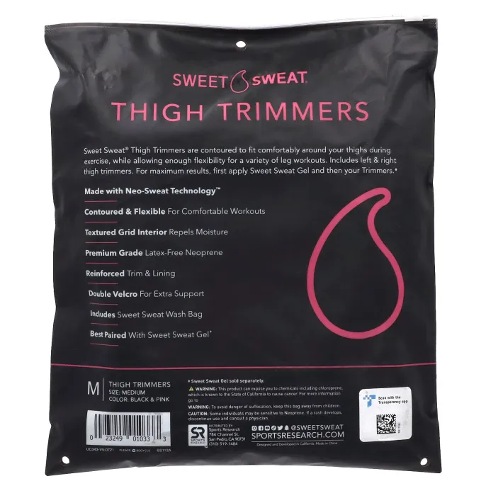 Sports Research, Sweet Sweat Триммеры для Бедер, Розовые, 1 пара