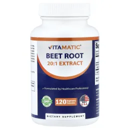 Vitamatic, экстракт корнеплода свеклы 20:1, 120 растительных капсул (400 мг в 1 капсуле)