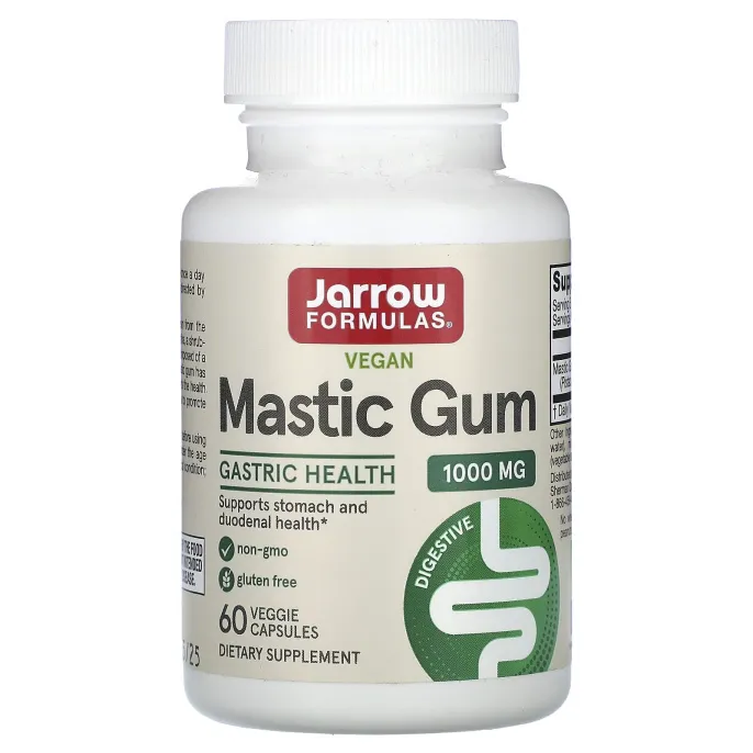 Jarrow Formulas, мастиковая смола, 1000 мг, 60 растительных капсул (500 мг в 1 капсуле)