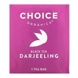 Choice Organic Teas, Черный чай, дарджилинг, 16 чайных пакетиков, 32 г (1,12 унции)