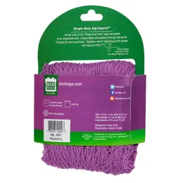 ECOBAGS, Коллекция для рынка, авоська, длинная ручка 22 дюйма, малина, 1 сумка