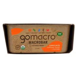 GoMacro, Macrobar, Protein Purity, Sunflower Butter+ Chocolate, 12 bars (2.3 oz each)