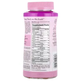 Nature's Bounty, Optimal Solutions®, мультивитаминные жевательные мармеладки для женщин, малина, 140 жевательных таблеток