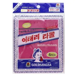 Goldsangsa, отшелушивающая мочалка, красный, 4 шт.