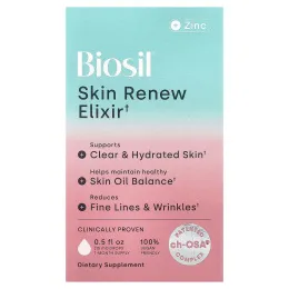Biosil, Эликсир для кожи, омолаживающий эликсир + цинк, 15 мл (0,5 жидк. унции)