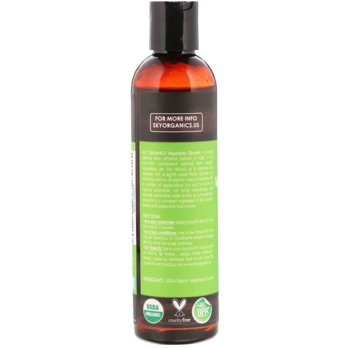 Sky Organics, Растительный глицерин, 8 жидких унций (236 мл)