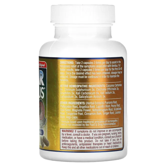 Clear Products, Средство от звона в ушах, 60 капсул