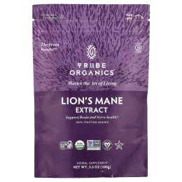 Tribe Organics, Экстракт львиной гривы, 100 г (3,5 унции)