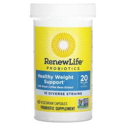 Renew Life, Пробиотики для здорового веса + пребиотики - Органические 60 вег капсул