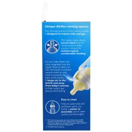 Philips Avent, Антиколиковая бутылочка, от 1 месяца, 1 бутылочка, 9 унций (260 мл)