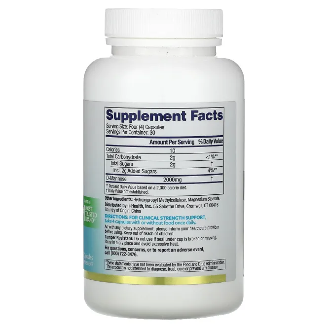 Azo, D-манноза, Здоровье мочевыводящих путей, 120 капсул