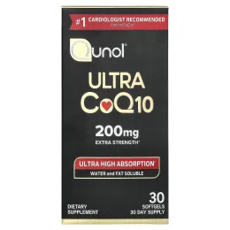 Qunol, Ultra CoQ10, 200 мг, 30 капсул