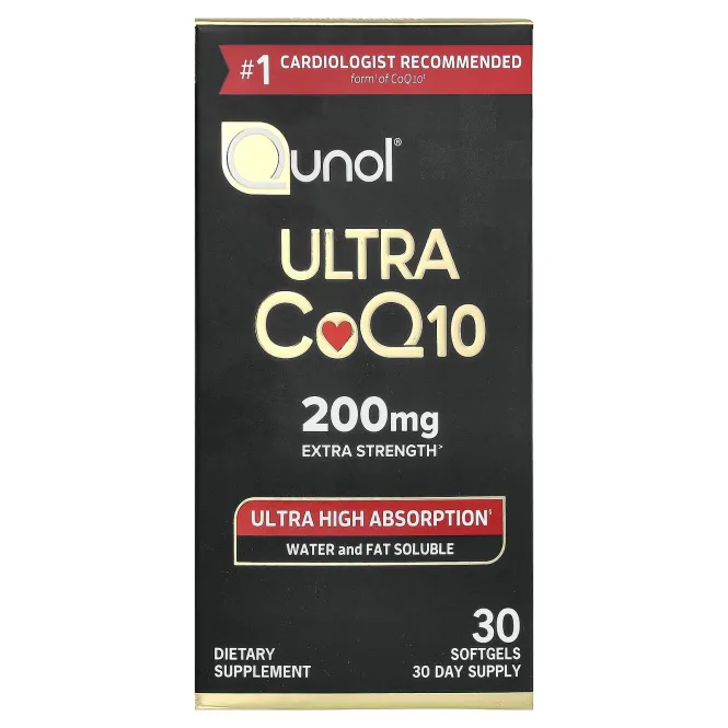Qunol, Ultra CoQ10, 200 мг, 30 капсул