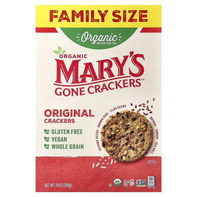 Mary's Gone Crackers, органические оригинальные крекеры, 198 г (7 унций)