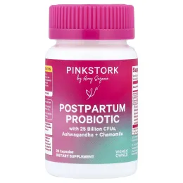 Pink Stork, послеродовой пробиотик, 30 капсул