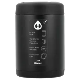 HydroJug, Охладитель для стандартных банок, черный, 12 унций