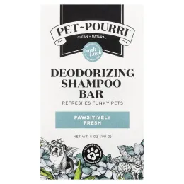 Poo-Pourri, Pet-Pourri ™, дезодорирующий шампунь, свежесть, 5 унций (141 г)