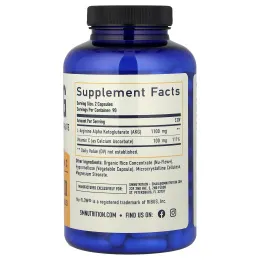 SMNutrition, AKG с витамином C, 180 капсул