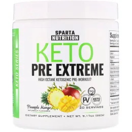 Sparta Nutrition, Keto Series, Keto Pre Extreme, Pineapple Mango, 9.17 oz (260 g)