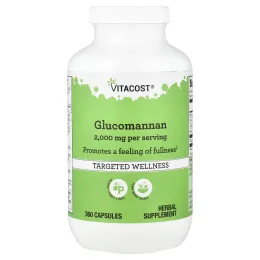 Vitacost, глюкоманнан, 360 капсул (666 мг в 1 капсуле)