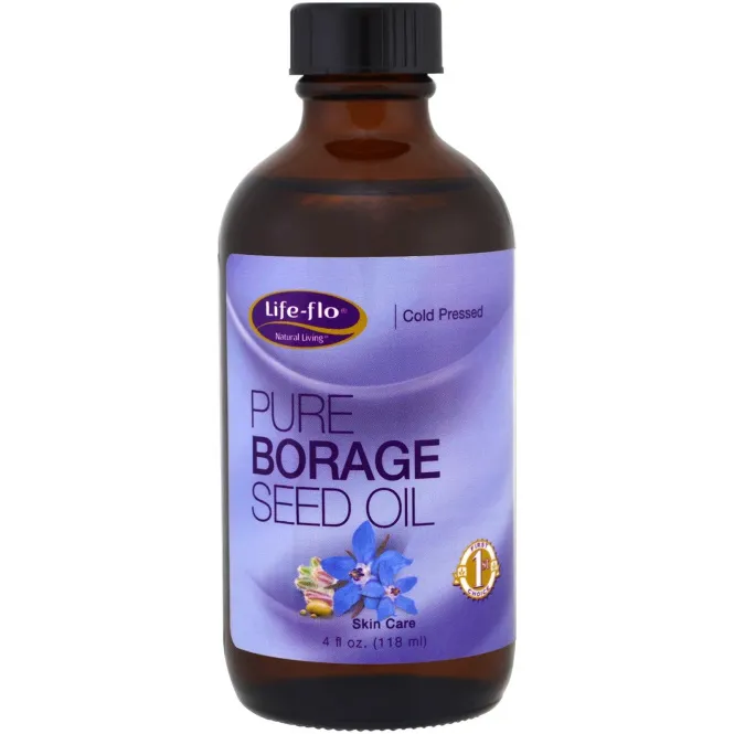 Life-flo, Чистое масло семян бурачника, 4 жидких унции (118 мл)
