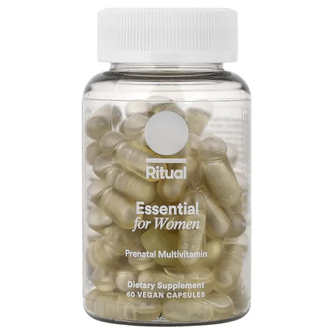 Ritual, Essential для женщин, пренатальные мультивитамины, цитрусовый вкус, 60 веганских капсул