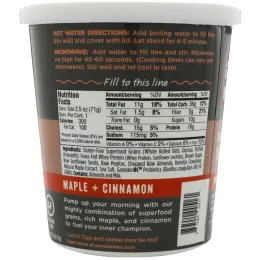 Earnest Eats, Protein Probiotic Oatmeal, Mighty Maple, 2.5 oz (71 g)