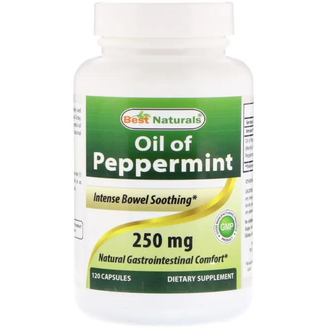 Best Naturals, Peppermint Oil, 250 mg , 120 Capsules